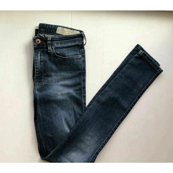 Diesel Womens Blue Skinzee  Slim Skinny  W25 L30 - Picture 3 of 12